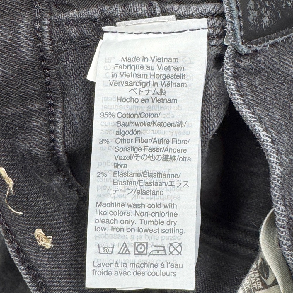 Madewell 10" High Rise Skinny Jeans Size 29P Black Wash Cotton‎ Blend Denim - Picture 5 of 10